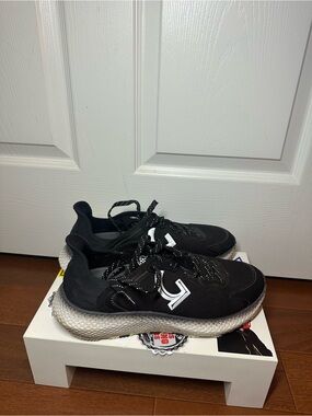 G FORE Spikeless Golf Shoes Black Onyx Athletic Mens Size 9.5 G4MF21EF40